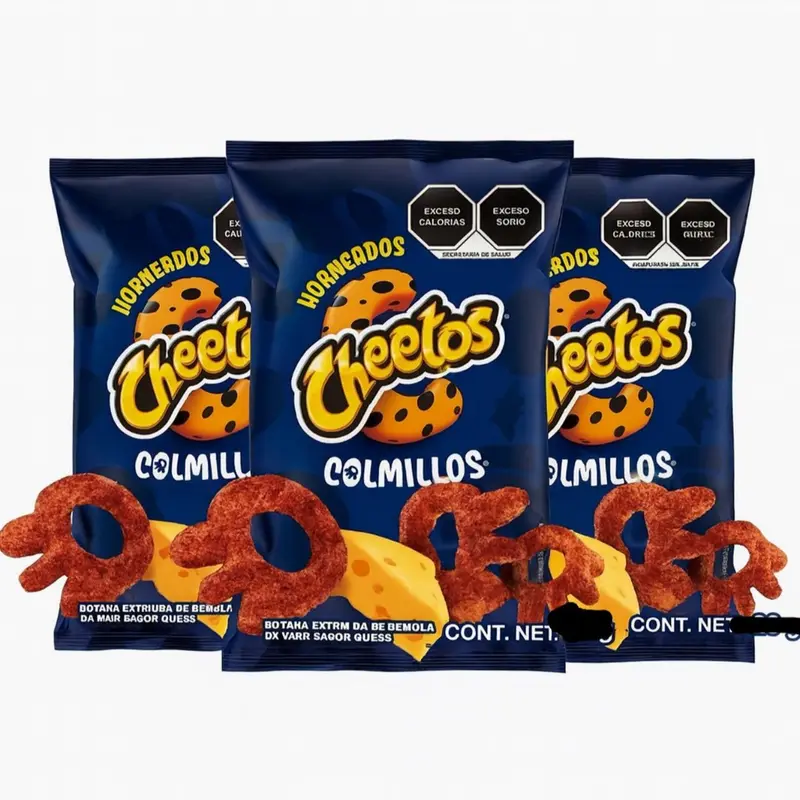Colmillos Cheetos horneados 3 bags 100g/bag
