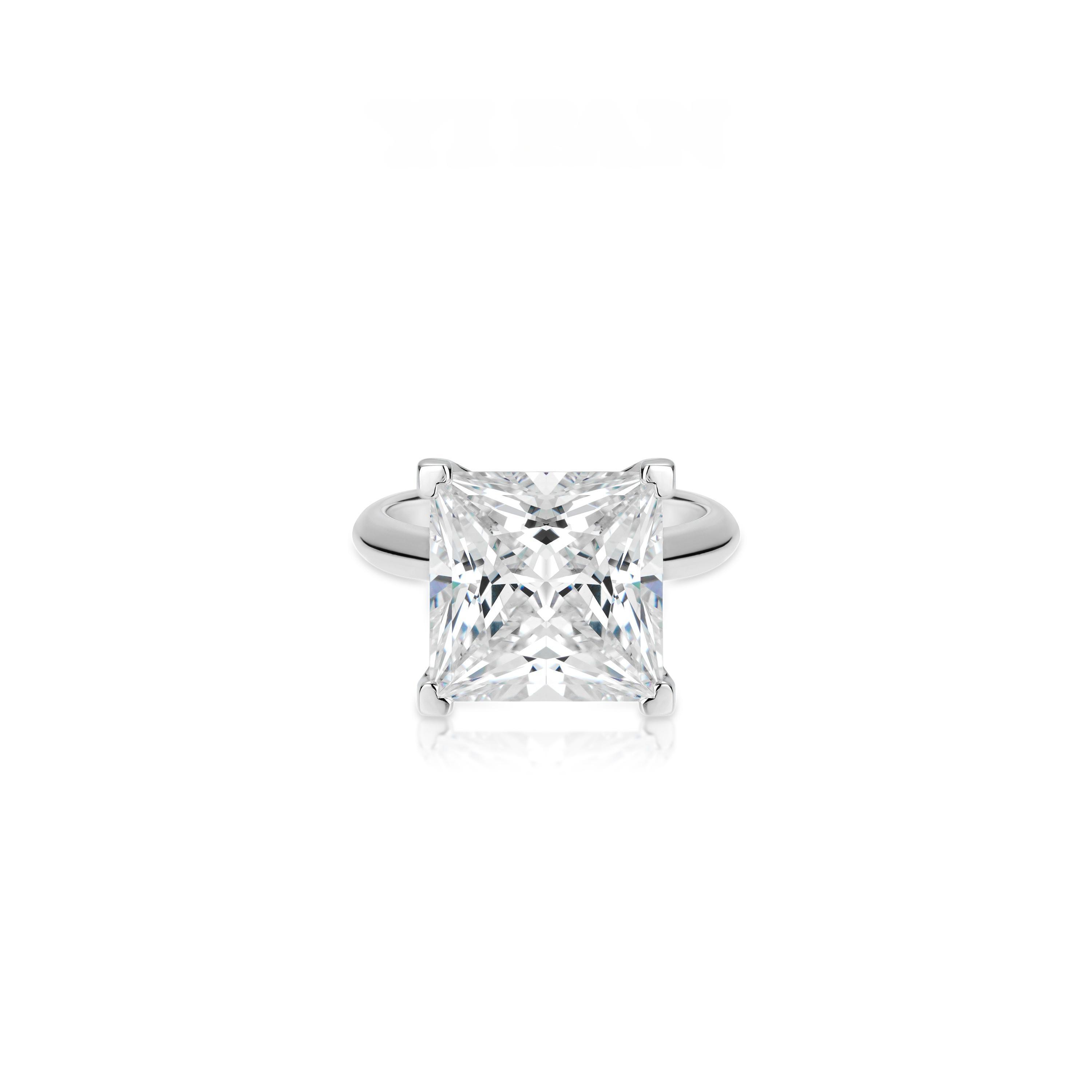 VAMERAY #13600 15 Carat Princess White Ring