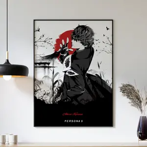 Persona 5 Poster Unframed, Game Print, Anime Manga Decor, Gift for Fans Anime Gamer, Room Decor, Comic Aesthetic Wall Art, Japanese Video Game Decor