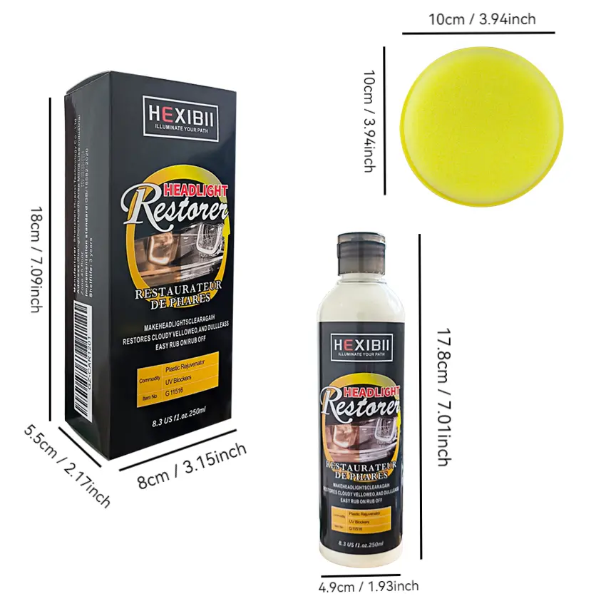 Car Headlight Restoration Kit,Automotive Headlamp Restoration for Headlight Oxidation Yellowing,Car Cleaning Tool,Auto Refurbish Agent for truck,motorcycle,RV, summerwins,summerwins