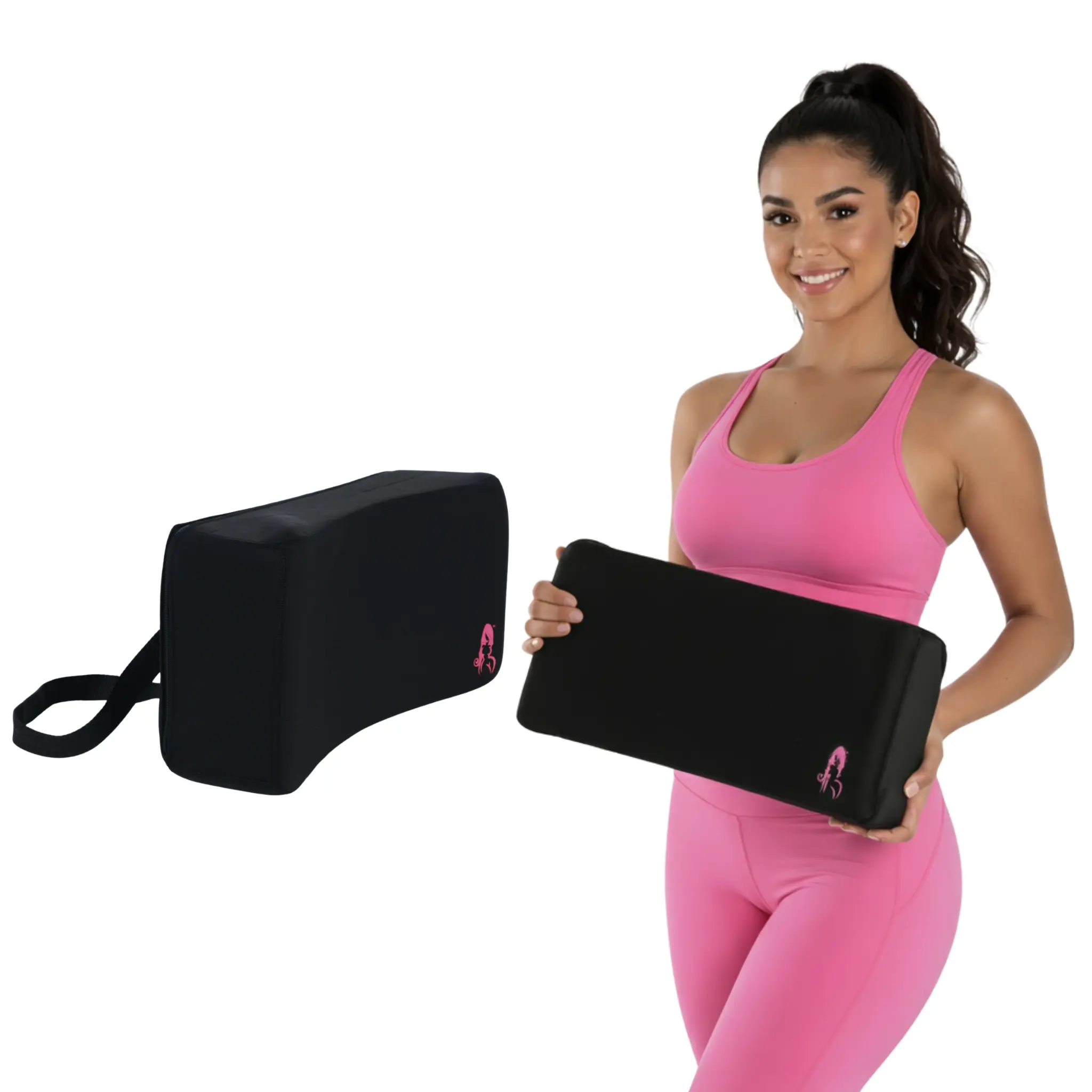 BBL Post-Surgery Memory Foam Supportive Backrest Pillow - Recovery Aid with Adjustable Strap, Washable Cover, Soft Cushioning for Sit, Lipo Tummy Tuck, Office Chair Use
