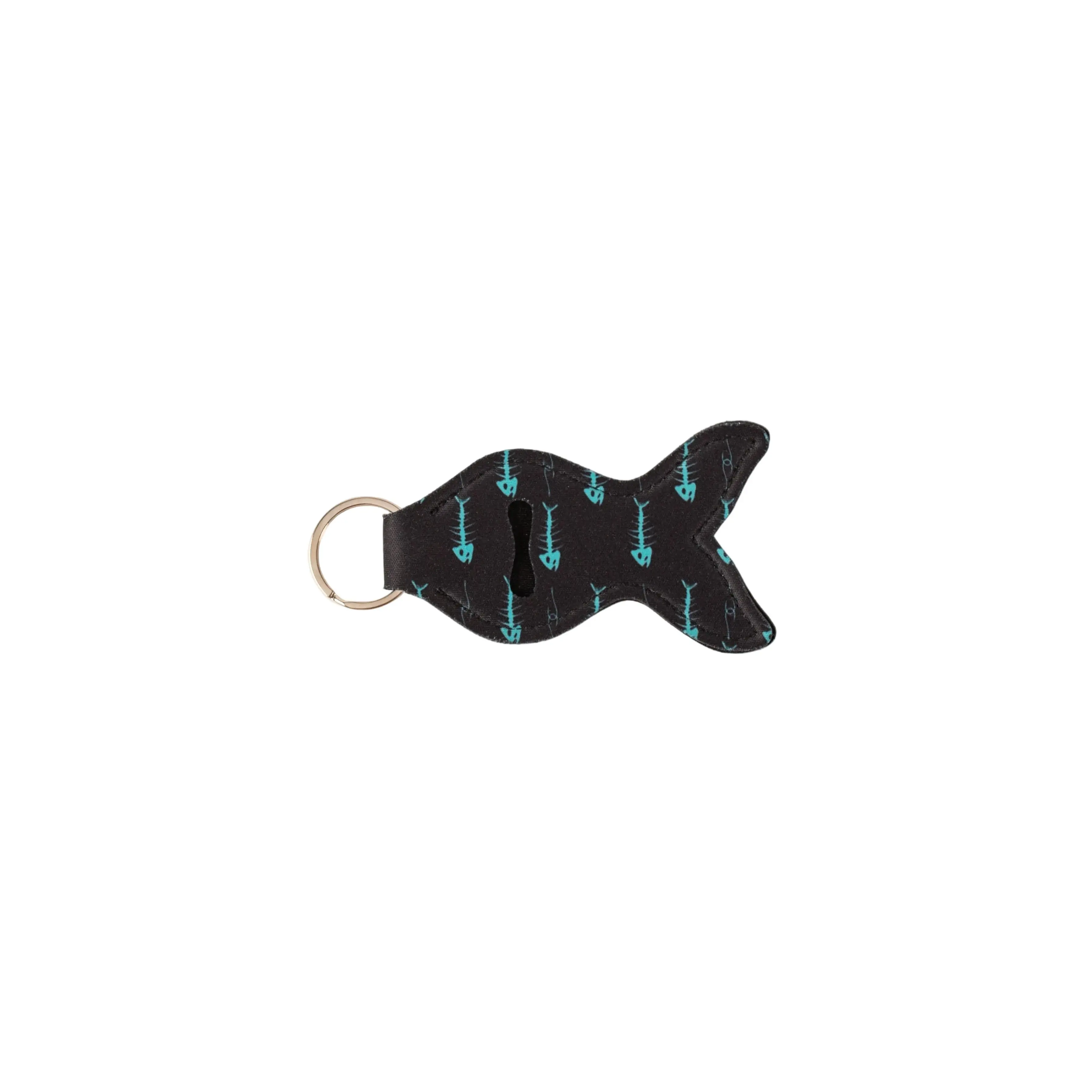 Chapstick Keychain - Teal Bonefish