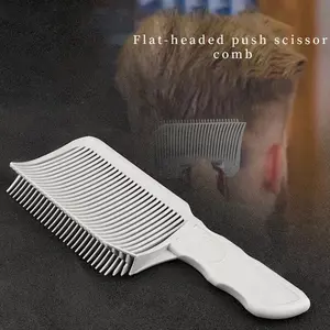 1 PCS Fade Resistant Comb Professional Haircut Clipper Flat Haircut Comb for Men Heat Resistant Fade Resistant Comb Salon Styling Tools