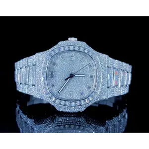 Baguette Design Vvs Moissanite Diamond Watches