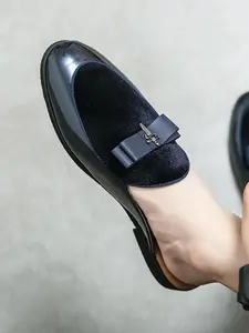 Men's Casual Solid Color Slip on Slides, Breathable Comfortable Flat Shoes for Daily Wear, Lightweight Breathable Shoes for Men, Boy, Non Slip Mules