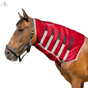 Equestrian Horse Neck Cover - Lightweight, Breathable, Waterproof Headless Hood with 200 gm Fill for Horse Protection, Equine Products Supplies