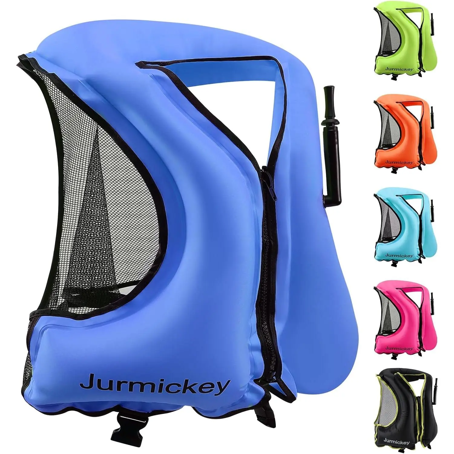 Snorkel Vest for Adults, Inflatable Snorkeling Vest for Men & Women, Portable Swim Jacket & Buoyancy Vest for Snorkeling, Swimming, Kayaking, Boating