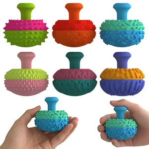Silicone Thumb Rocker Fidget Toys for Kids Adults ,6PCS Stress Relief Sensory Squeeze Toys for Autism ADHD Anxiety,Fun Textures Gadgets,Office Desk Toy,Sensory Grippie Set,Stocking Stuffers for Women Men Teen Gifts