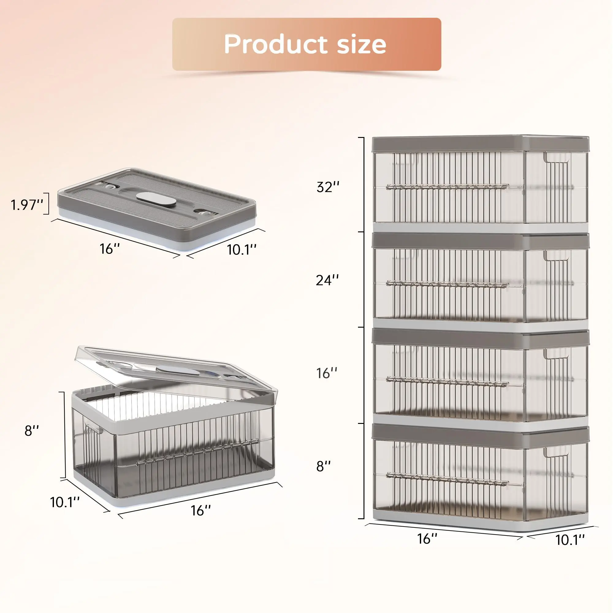 4 Tier-16"W