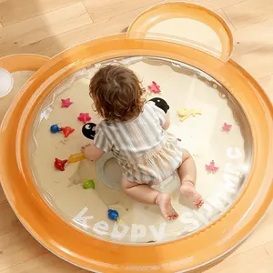 Inflatable Ice Cool Pad for Kids, Crawling Mat, Sitting Pad, Water Bed Toy, Inflatable Splash Pad, Fun Outdoor Play Equipment
