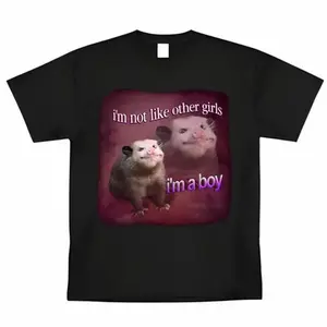 Funny I'm Not Like other Girl I'm a Boy T-Shirt Meme Graphic Tee Humor