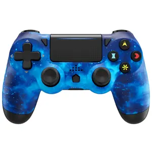 Wireless Controller for PS4/PS3/PC/Android/iOS, With Double Vibration, Motion sensing, Touchpad, Speaker, 3.5mm Audio Jack, Gaming Accessory, Console Controller, PS412