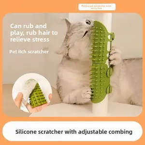 Wall Mounted Cat Scratching Pad with Silicone Straps for Table Legs Corner Massage Kitten Cat Grooming Pet Toy