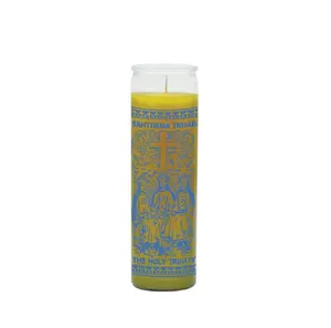 Holy Trinity 7 Day Candle Yellow (Veladora Santisima Trinidad Amarillo)