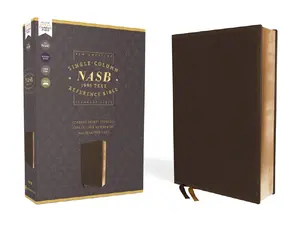NASB, Single-Column Reference Bible, Wide Margin, 1995 Text, Comfort Print