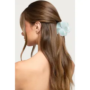 Iridescent Flower Claw Clip