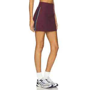 Beyond Yoga Spacedye Ready Skirt in Midnight Burgundy Heather