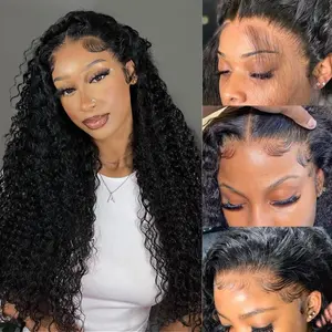 [Spring Must Have] Asteria Hair Curly HD Lace Human Hair Wigs 13x4 Pre-Bleached Fluffy Wig 7x5 Ready To Go Glueless Wig Valentine Musts