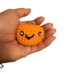crochet smiley keychain - TikTok Shop