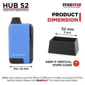 StickStud Hub 52 Vertical Holder for Rectangular-Shape Devices