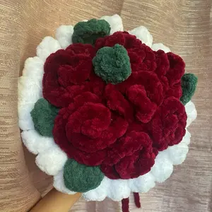 Bouquet rose crochet plushie/amigurumi