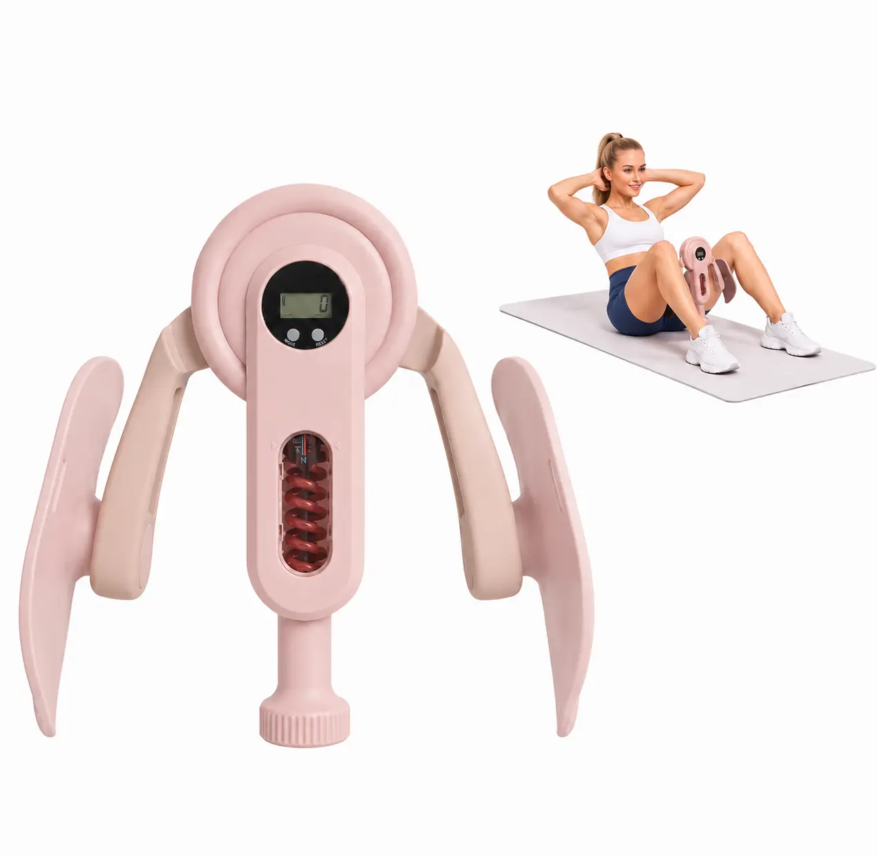 Adjustable Pelvic Floor Training Equipment - Compact Portable Handheld Muscle Strengthening, Posture Improvement Gear for Adult Home Gym Use, Muscle Therapy