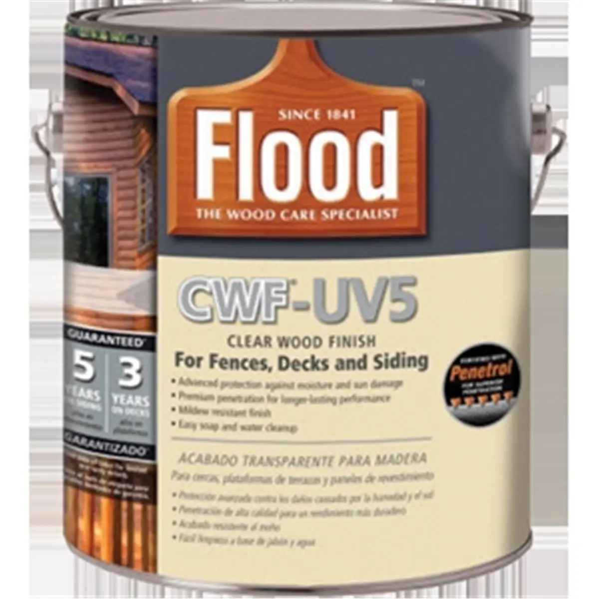 212 MAIN FLD565 Oil-Based Wood Protection Coating, 1 Gal Natural Cwf-Uv5 Formula, Mildewproof, Moisture Guard, UV Resistant, 275 VOC, Long-Lasting Finish for Automotive & Motorcycle Paint Care, Gallon Size