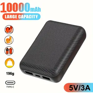 10000mAh Battery Pack for Heated Vest - 5V/2.4A Power Bank for Heated Jacket, Hoodie and Pants,USB C Portable Charger Powerbank Compatible with iPhone iPad Samsung Tablet etc