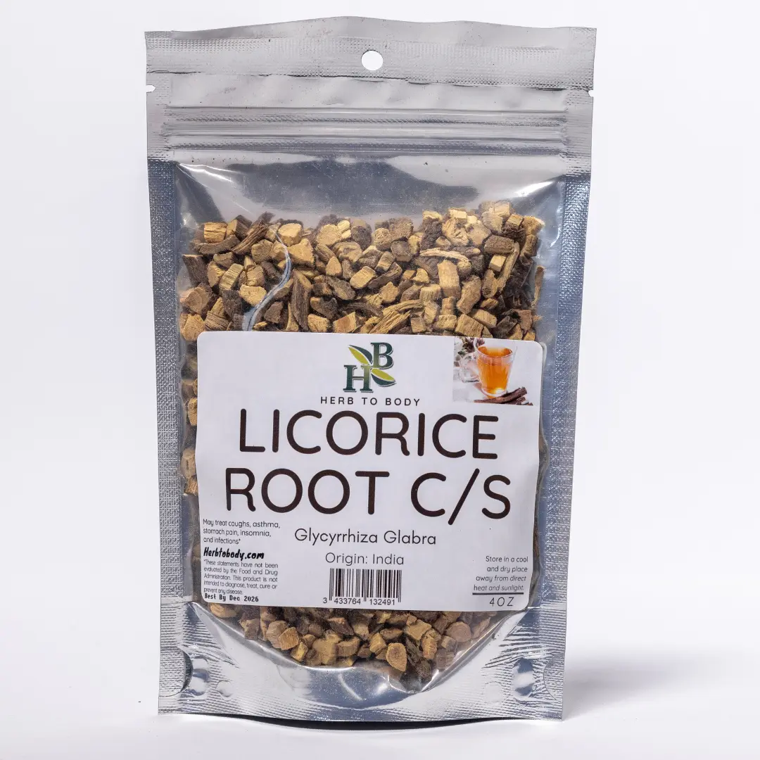 Licorice Root C/S - 4oz | Herb To Body Licorice Root C/S - 4oz | Herb To Body