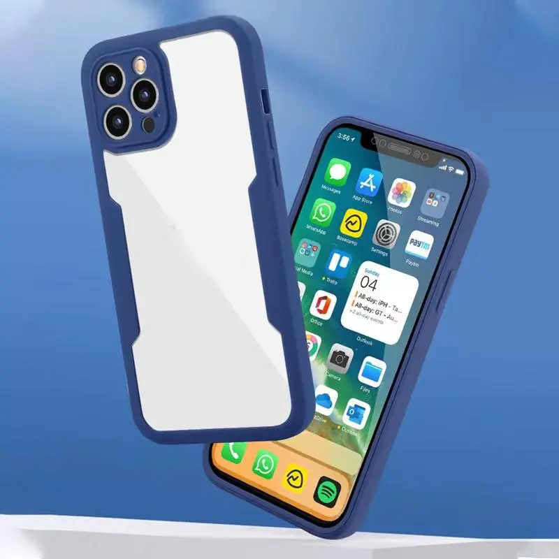360-Degree Total Protective Phone Case with Screen Protector, Anti-drop Phone Case, Phone Accessories for iPhone 16 15Pro Max 14Plus 13Pro 12 11Pro Max, Protection Cover