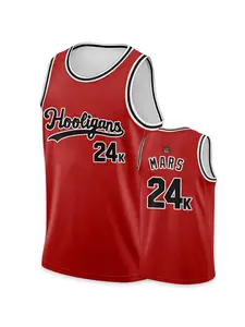 MARS24K Men's Red Basketball Jersey Quick-dry and comfortable, skin-friendly fabric Ideal for athletic training High-quality basketball jersey