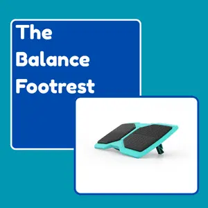 Balance Footrest - Non-Slip Ergonomic Support for Desk & Office Use - Portable & Easy Assembly