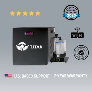 Cold Plunge Chiller | Pro 1/2HP 1400W | WiFi + UV | 2-Year Warranty | High-Performance Cooling System | Titan Wellness