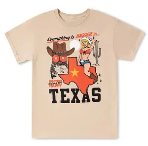 Vintage Bigger In Texas Hooters T Shirt