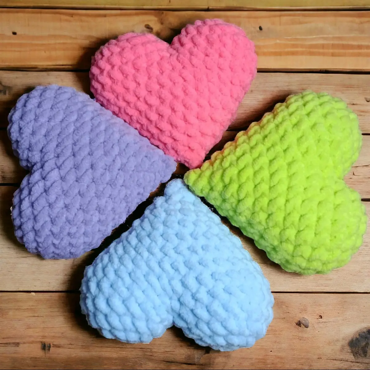 Crochet Heart Plush
