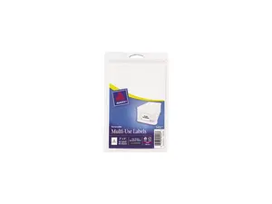 Avery 05453 Print or Write Removable Multi-Use Labels, 3 x 4, White, 80/Pack