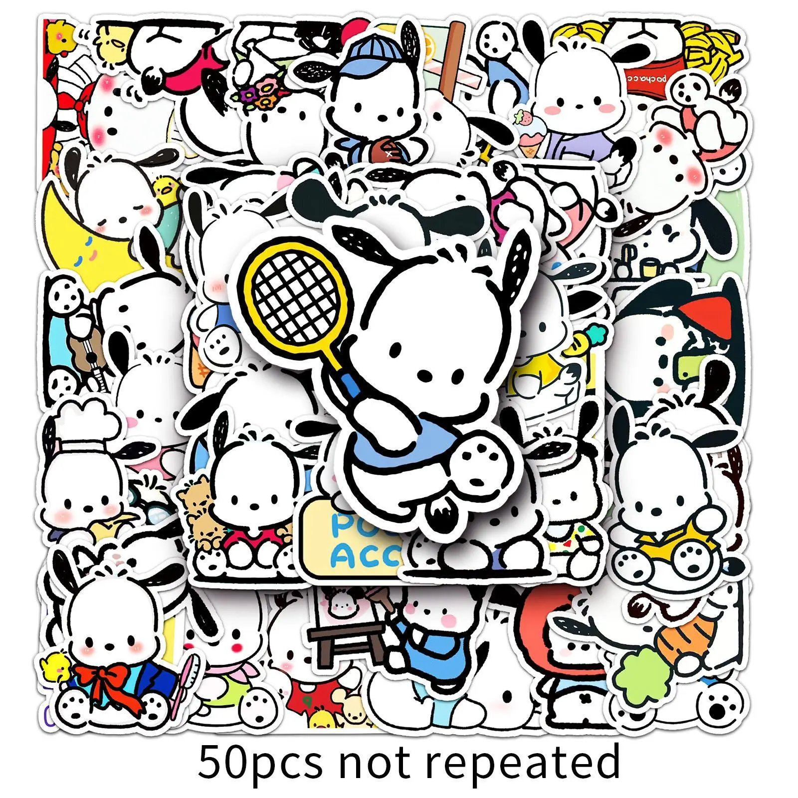 Sanrio Pochacco Decorative Stickers - 50pcs Sanrio Pochacco Decorative Stickers - 50pcs