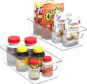 Simple Houseware Freezer Organizer Bins, 12'' x 6'', 2 Packs