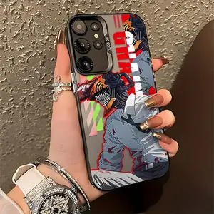 Chainsaws Man anime Phone Case Suitable for Samsung Galaxy S26 S25 S24 A37 A57 A17 A07 A56 A26 A36 A55 A35 A06 A16 A05 A14 A24 A34 A54 A15 A05s A04e A25 S23 S22 S21 S20 FE Ultra Plus Edge 4G 5G Anti Fall Protective Matte Back Cover