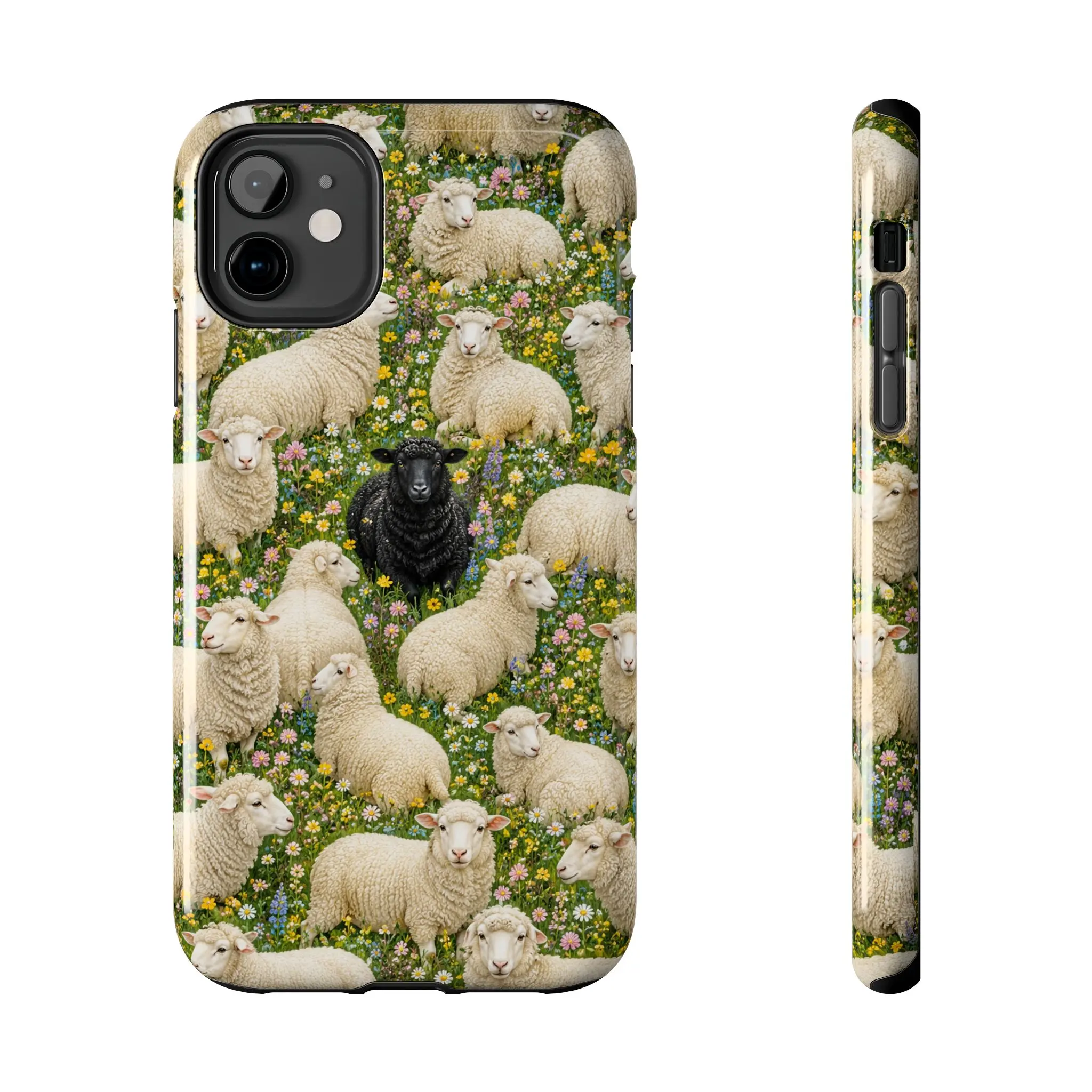 Black Sheep One of a Kind Farm Flowers Nature Grass Phone Case Cover