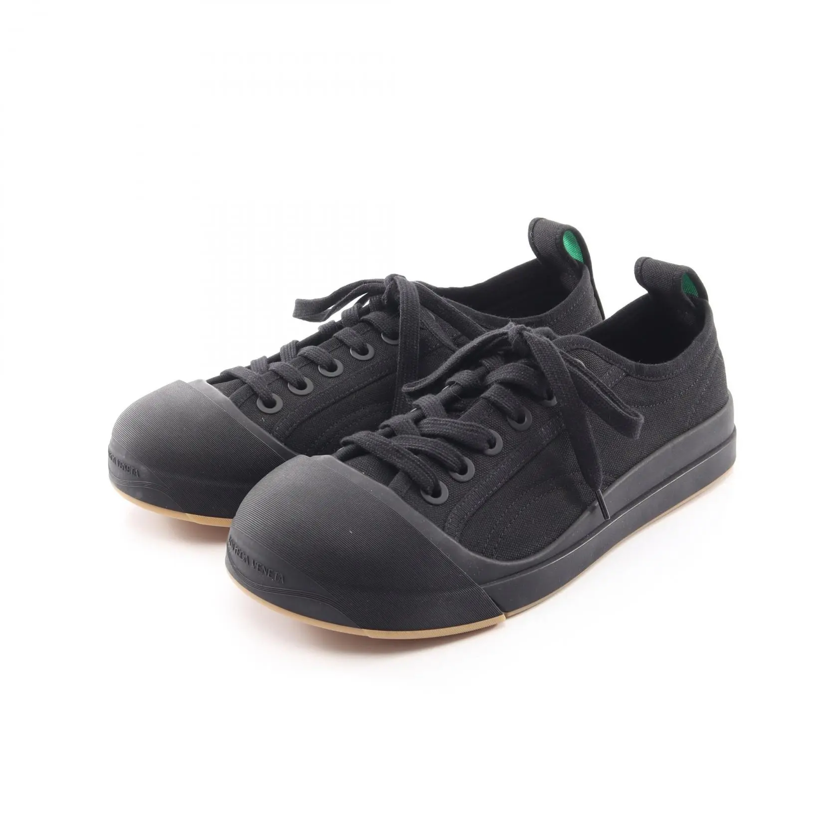 Pre-owned BOTTEGA VENETA Canvas Small Leather Goods Vulcan Sneakers