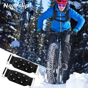 2pcs-Pack Bicycle Tire Anti-Slip Pads - Heavy-Duty Non-Slip Grip, Fit for Mountain/Road/Commuter Bikes - All-Weather Tire Tread Patterns, Enhanced