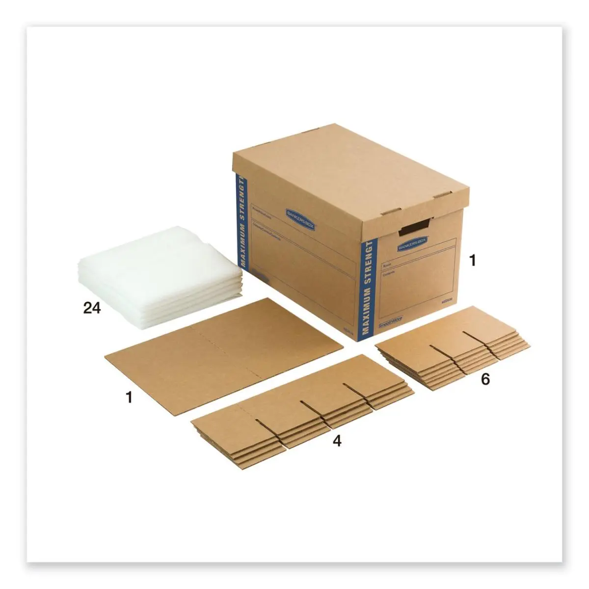 Fellowes FEL7710302 SmoothMove Kitchen Storage Moving Kit, Home Organizer Box for Moving & Storage Needs
