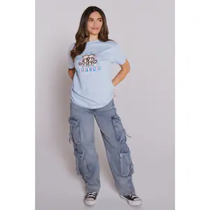 Best Friends - Bobby Jack Boyfriend T-Shirt -Blue