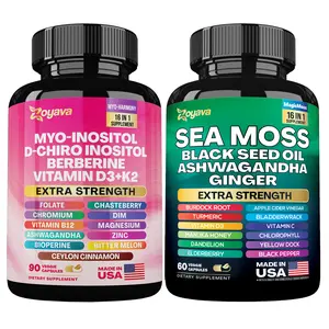 Ino-Sea Smooth Bundle - Zoyava Myo-Inositol & Sea Moss Supplements - All-in-One Multivitamin Combo with Extra Strength Ingredients - MADE IN USA
