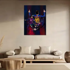 Messi wall art, Gift for Him, Messi art, Soccer wall art, Barcelona wall art, Sports wall art, Messi wall decor, Soccer art