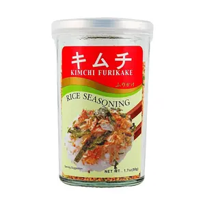 AJISHIMA Kimchi Furikake Rice Seasoning - Japanese Flavor Flakes for Rice, Noodles, and Baby Food (50g)