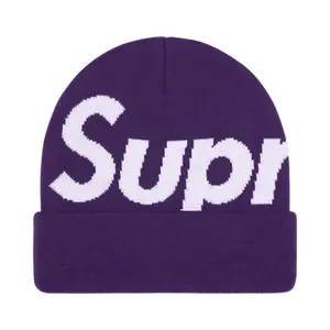Supreme Big Logo Beanie 'Purple'
