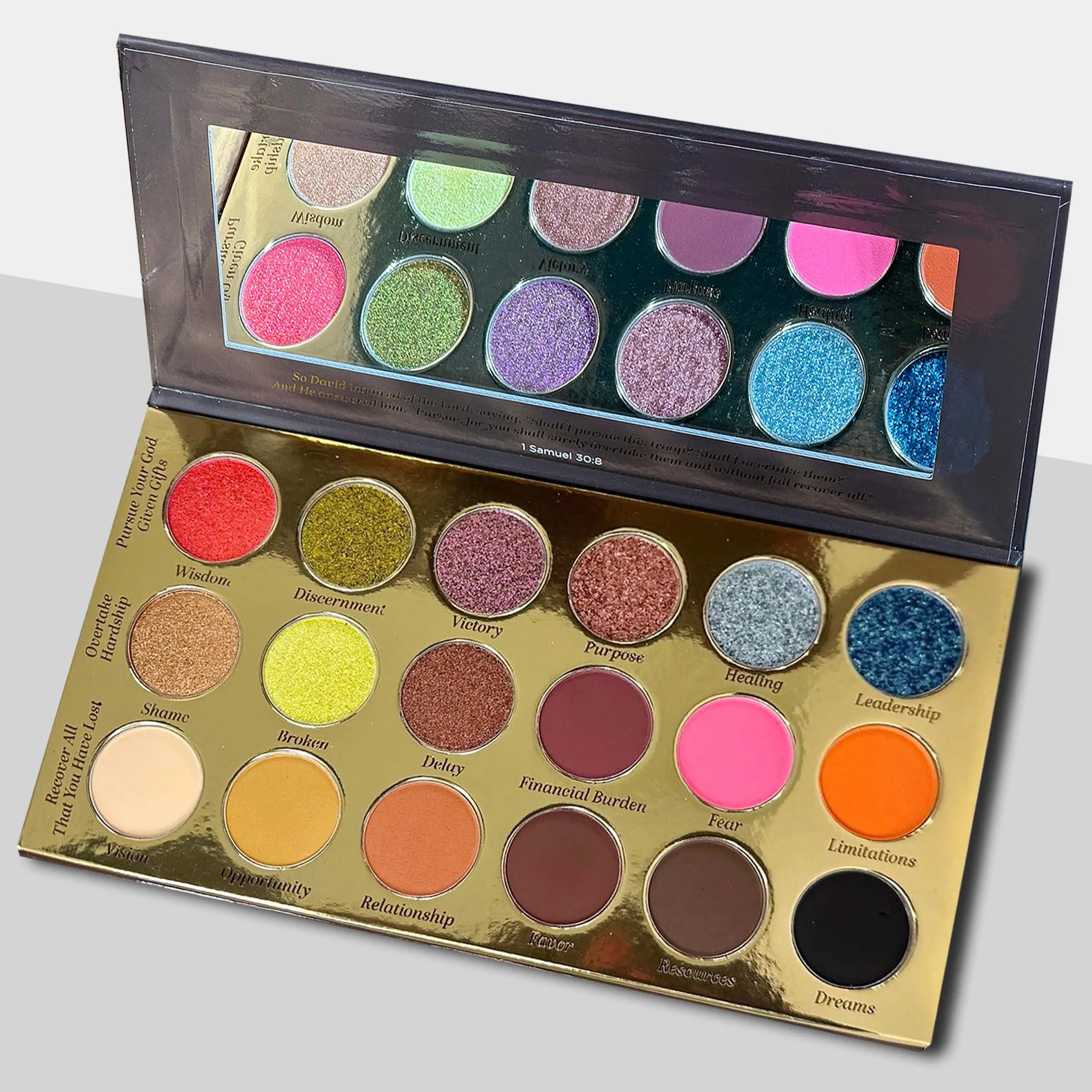 Without Fail Multi-Chrome Eyeshadow Palette | Duo Chrome, Shimmer & Matte High-Pigment Glam Kit