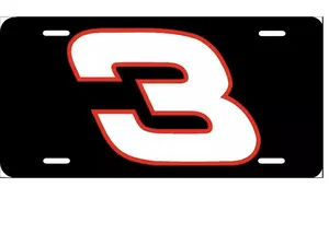 DALE EARNHARDT #3 Nascar Legend License Plate Equipment Engines Car Tag Front Truck Accessories